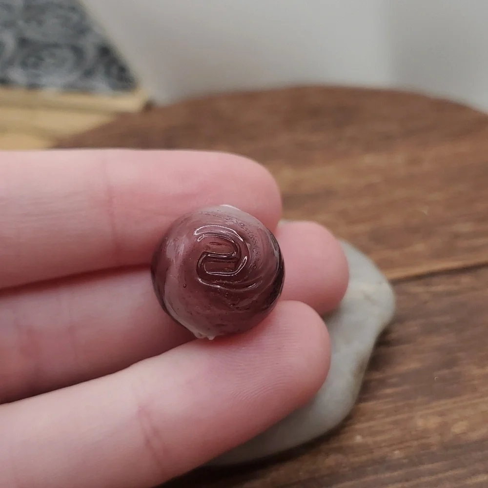 Blooming rose bud amythest mist‎ charm